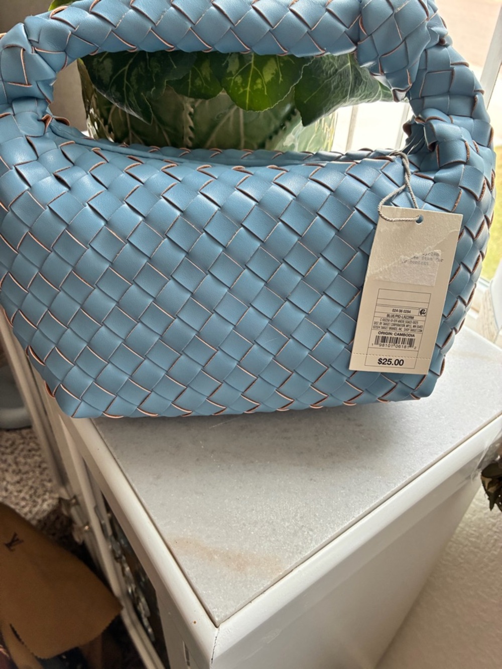 a new day Woven Sky Blue Shoulder Bag